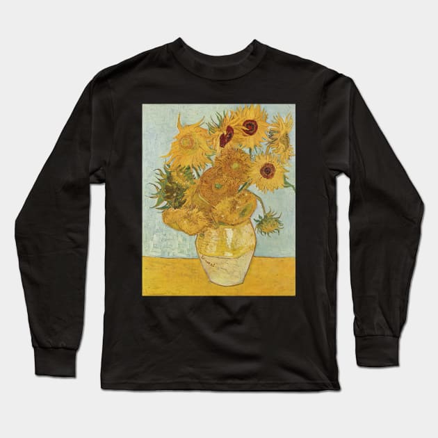 Van Gogh - Sunflowers Long Sleeve T-Shirt by isstgeschichte